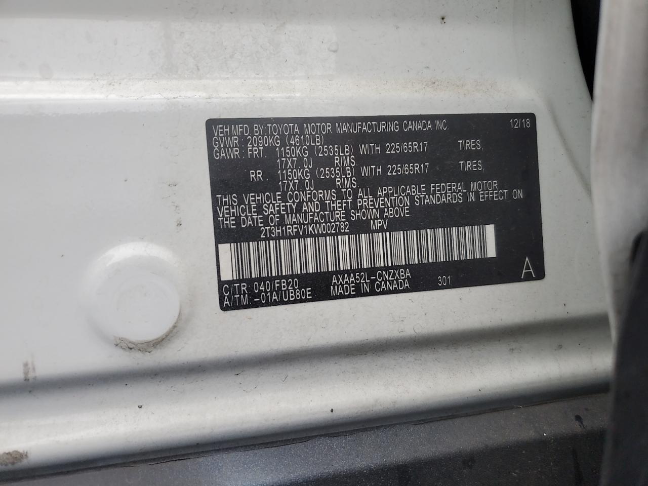 Toyota RAV4 Le Image 11