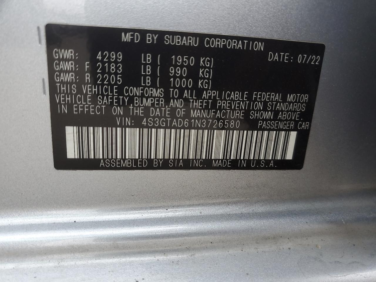 Subaru Impreza Premium Image 12