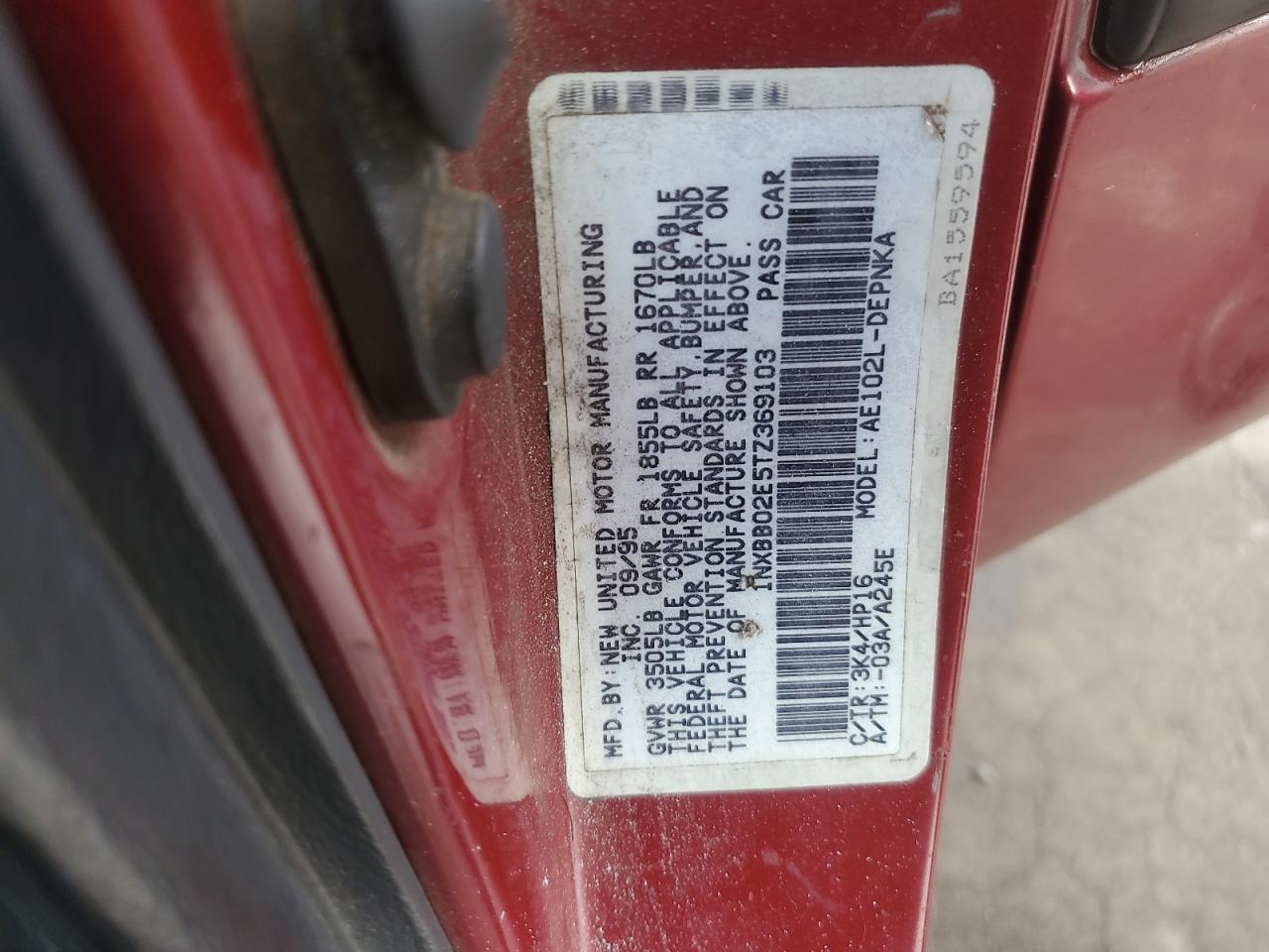 Toyota Corolla Dx Image 12