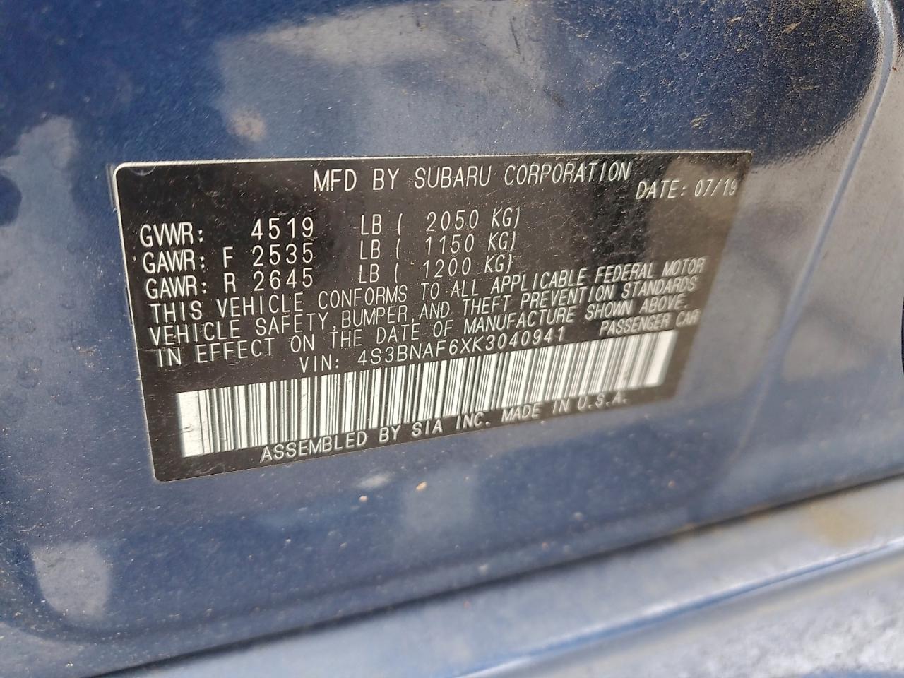 Subaru Legacy 2.5i Premium Image 8