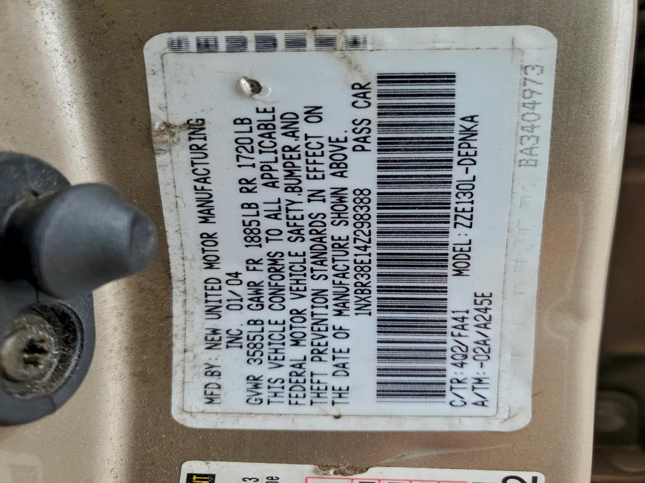 Toyota Corolla Ce Image 2