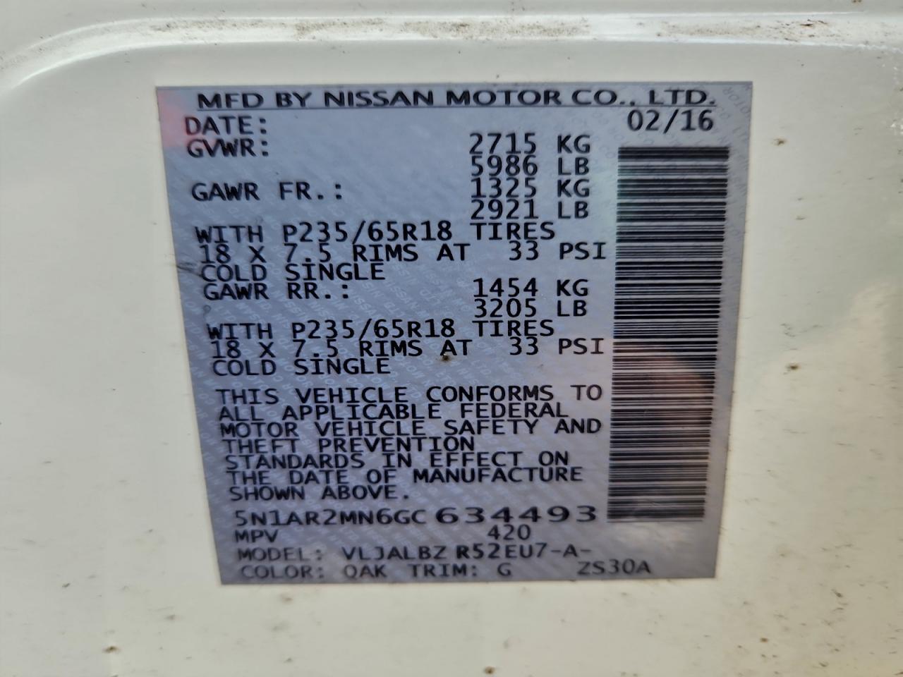 Nissan Pathfinder S Image 2